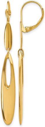 Diamond2Deal 14K Yellow Gold Fancy Drop Dangle Earrings