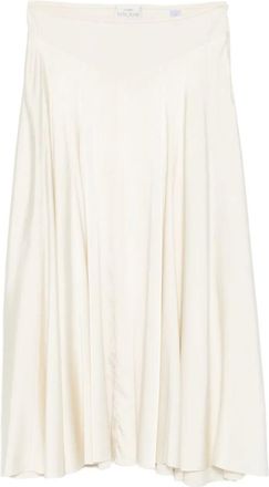 Forte_Forte panelled midi skirt - Neutrals