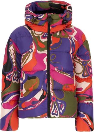 Pucci Iride Down Jacket - Dames - Gewatteerde jassen - Veelkleurig - M - Leer - Jassen
