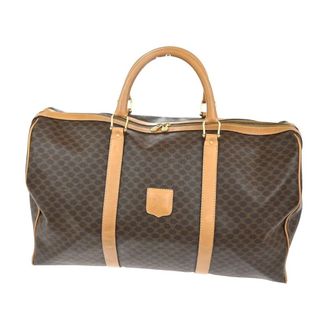 Celine Pre-owned Weekend Bags, female, Brown, Size: ONE SIZE Pre-owned Monogram Weekender Travel Bag