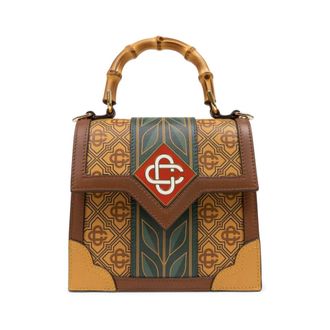 Casablanca Leren Mini Jeanne Tas - Dames - Handtassen - Bruin - ONE Size - Leer - Tassen