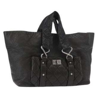 Chanel Pre-owned Tote Bags, female, Black, Size: ONE SIZE Pre-owned Vintage Tote Bag