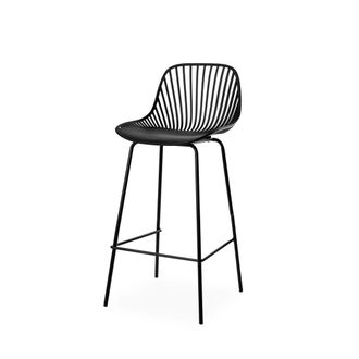 Koketto Home Taburete alto negro de dise&ntilde;o moderno