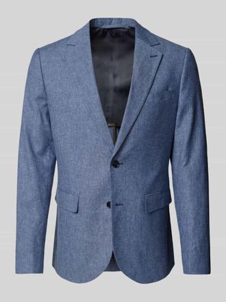Matinique Slim Fit 2-Knopf-Sakko aus Leinen-Mix Modell George in Blau, Gr&ouml;&szlig;e 46