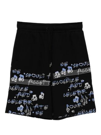 Ports V Shorts sportivi con stampa - Nero