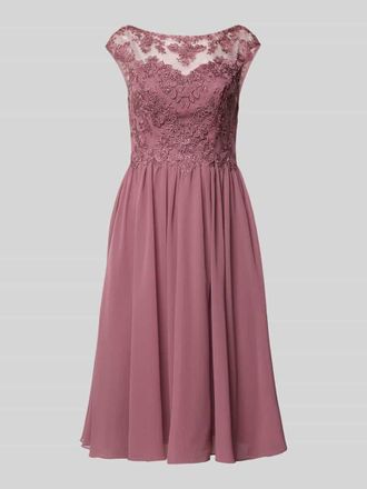 Laona Cocktailkleid mit Spitzenbesatz in Rose, Gr&ouml;&szlig;e 38