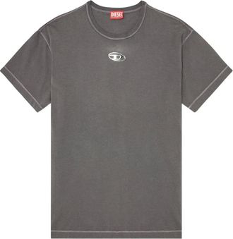 Diesel Tops, Heren, Grijs, L, Diesel T-shirts en Poloshirts