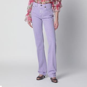 Chlo&eacute; Straight jeans in lavender organic cotton denim
