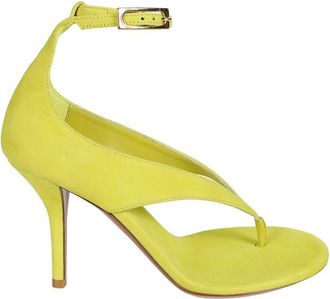 Gia Borghini Green Solid Alice Sandals