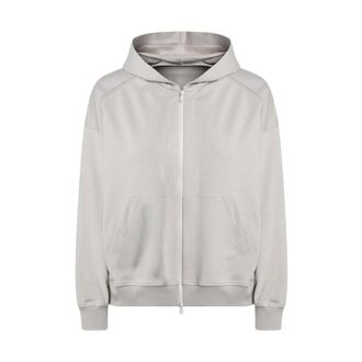 Brunello Cucinelli Hoodies & sweatvesten, Dames, Beige, S, Katoen, Monile Hoodie