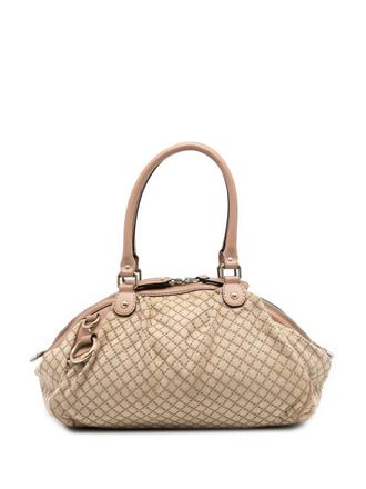 Gucci 2016-2025 Diamante Canvas Sukey satchel - Brown