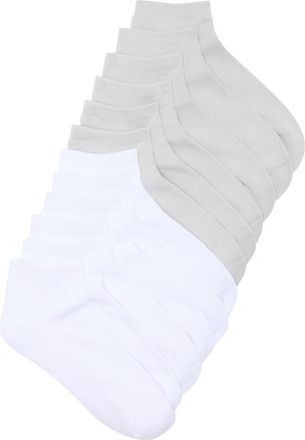 90 Degree by Reflex 6-Pack Low Cut Socks in White/Lunar Dust Combo at Nordstrom Rack