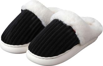 Generic memory foam slippers women Fluffy Slippers Women,Memory Foam Ladies Slippers for House,Cosy Womens Slippers Faux Fur Lined,Anti-Slip Mens Womens Slipp
