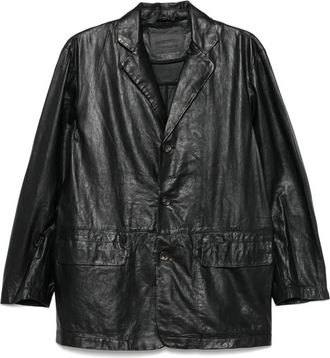 Giorgio Brato Blazer in pelle - Nero