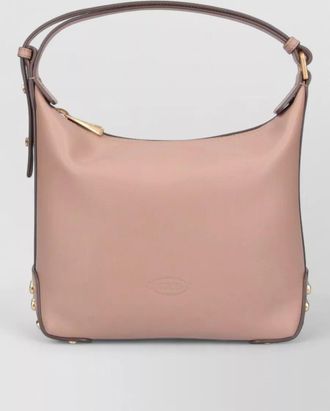 Tod's shoulder bag gold tone hardware studs strap