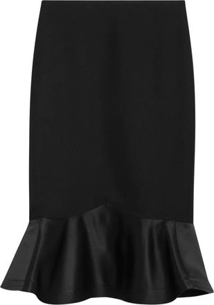 Fendi Zwarte Pencil Rok - Dames - Midirokken - Zwart - S - Rokken