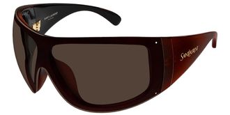 Saint Laurent SL 914 Asian Fit 003 Womens Sunglasses Brown Size 99 - Free RX Lenses - Free RX Lenses