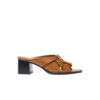 Scarosso Aida Sandal - Dames - Muiltjes - Bruin - 37 1/2 EU - Leer - Schoenen