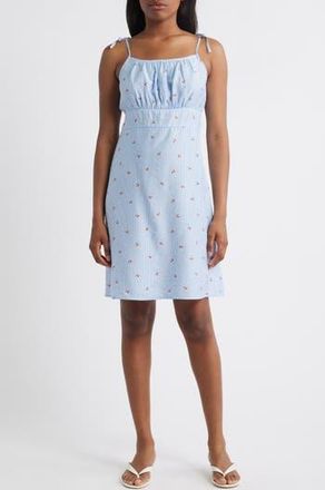 Vero Moda Odette Sleeveless Dress in Snow White Stripes at Nordstrom Rack, Size X-Large