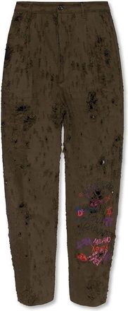 Dsquared2 Bicolor Cotton Casual Mens Pants