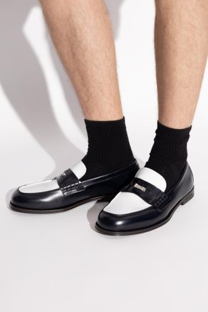 Dsquared2 Leather Loafers, Mens, Black