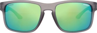 O'Neill Rectangle Mens Transparent Grey Green Mirror Polarized ONS Coastline 2.0 - One Size