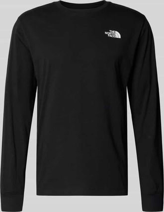The North Face Regular Fit Longsleeve mit Logo-Print in Black, Gr&ouml;&szlig;e XXL