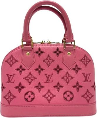 Louis Vuitton Pre-owned Vintage Handbag - Dames - Vintage Handtas - Roze - ONE Size - Leer - Vintage
