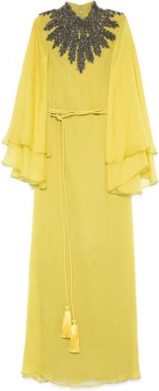 Jean-Louis Sabaji Abito lungo con decorazione - Verde