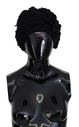 Dolce & Gabbana Roze Appliqu Beanie zwart