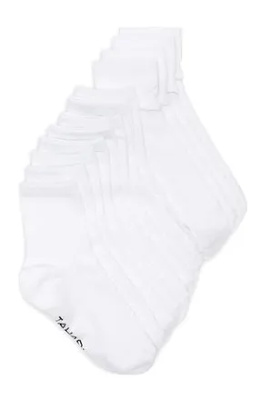 Elie Tahari 6-Pack Assorted Ankle Socks in White at Nordstrom Rack, Size 9/11