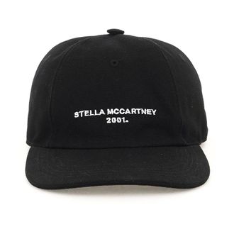 Stella McCartney Stella McCartney, Caps, female, Black, Size: 59 CM Contrasting Logo Baseball Cap