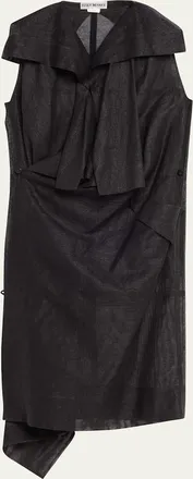 Issey Miyake Shade And Shaded Midi Dress