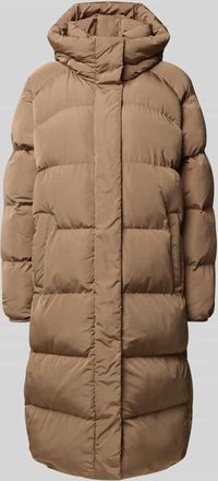 Superdry Steppmantel mit Kapuze und Eingrifftaschen in Beige, Größe XXL