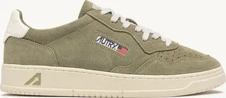 Autry SNEAKERS MEDALIST LOW IN SUEDE GRAY GREEN E BIANCO
