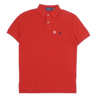 Polo Ralph Lauren Polo Shirts, male, Red, Size: S Iconic Mesh Polo Shirt