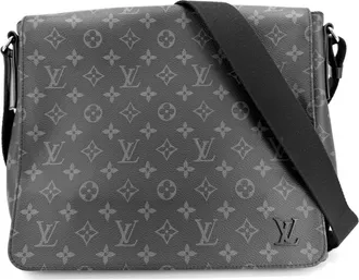 Louis Vuitton Black Monogram Eclipse Messenger Bag Shoulder Bag (Pre-Owned)
