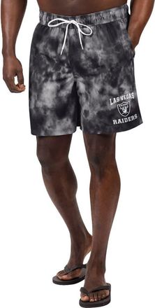 G-III Sports by Carl Banks Mens G-III Sports by Carl Banks Black Las Vegas Raiders Change Up Volley Swim Trunks at Nordstrom, Size Medium