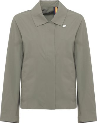 K-Way Green Arabel Waterproof Zip Jacket