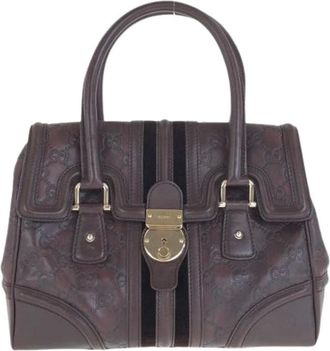 Gucci Pre-owned Handbags, female, Brown, Size: ONE SIZE Pre-owned Guccissima Leather Handbag