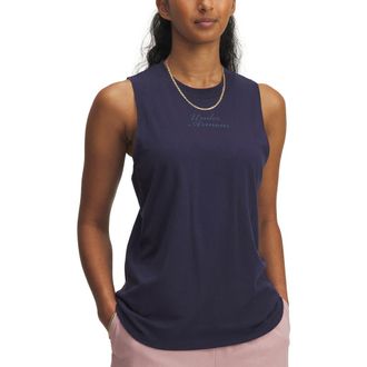 Under Armour Varsity Graphic Tank in Midnight Navy /Navy at Nordstrom, Size X-Small