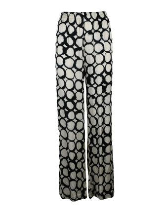 Alessia Santi Multicolor Viscose Satin Trackpants
