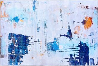 Beliani Beliani - Alfombra Multicolor 160 X 230 Cm Efecto Pintura Abstracta Impresa Pelo Corto Estilo Moderno Adapazari