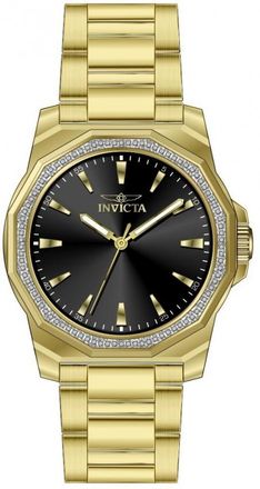Invicta Speedway Quartz Crystal Black Dial Mens Watch 49107