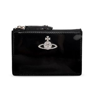Vivienne Westwood Accessoires, Dames, Zwart, ONE Size, Kaarthouder met Logo