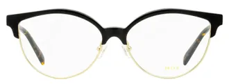 Emilio Pucci EP5259 Oval Brow-Line Eyeglasses - Black