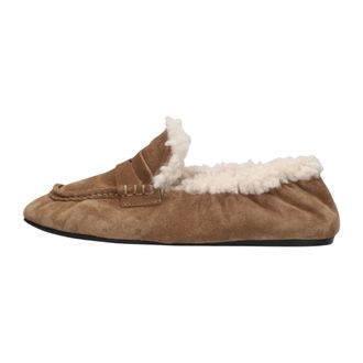 Toral Shoes Paige Snow Shearling Loafer - Dames - Schoenen - Bruin - Maat: 37 EU Leer
