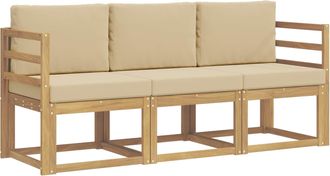 vidaXL Conjunto De Sof&aacute;s De Exterior 3 Uds. Vidaxl