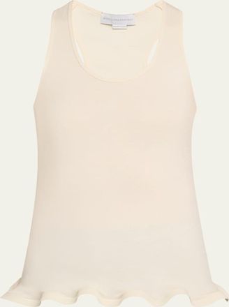 Stella McCartney Frilled Hem Rib Tank Top