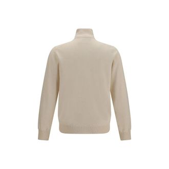 Brunello Cucinelli Mens Beige Cashmere Turtleneck Clothing